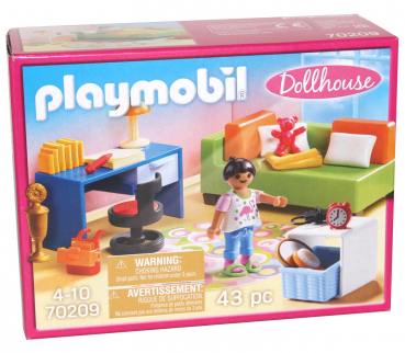 Playmobil Dollhouse 70209 - Jugendzimmer mit Figur