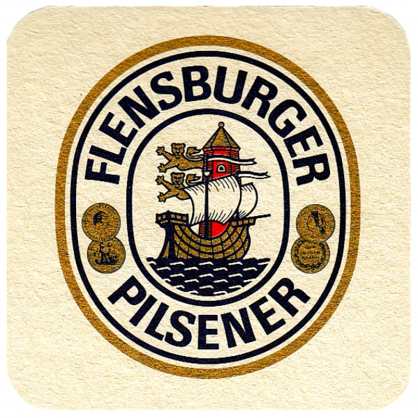 2000 4 Bierdeckel Flensburger Pilsener