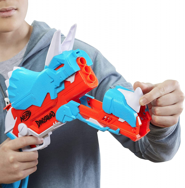 Hasbro 80508 - Nerf DinoSquad Tricera-Blast - Dart Blaster von Hasbro