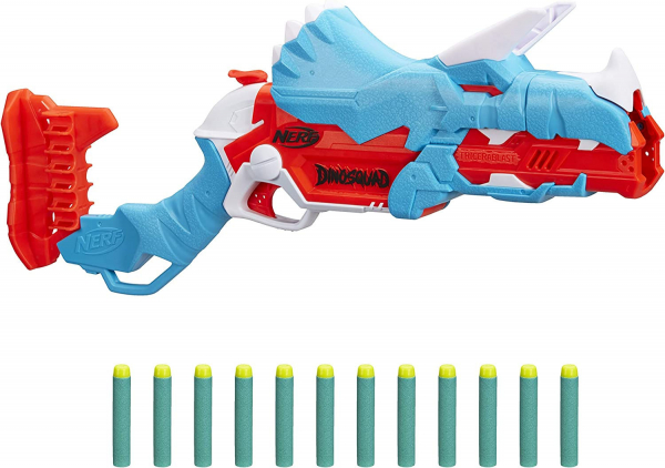 Hasbro 80508 - Nerf DinoSquad Tricera-Blast - Dart Blaster von Hasbro